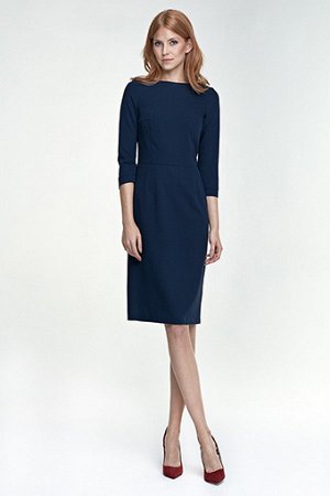 Nife Платье NIFE S80  нужный цвет пишем в примечании к заказу (серый;тёмно-синий;красный;черный;бежевый)  60% полиэстер, 35% вискоза, 5% эластан