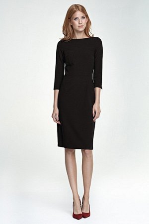 Nife Платье NIFE S80  нужный цвет пишем в примечании к заказу (серый;тёмно-синий;красный;черный;бежевый)  60% полиэстер, 35% вискоза, 5% эластан