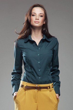Nife Рубашка NIFE K35  нужный цвет пишем в примечании к заказу (зеленый;белый)  хлопок 60%, полиэстер 40%