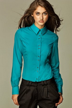 Nife Рубашка NIFE K38  нужный цвет пишем в примечании к заказу (белый;бежевый;лазурный)  хлопок 60%, полиэстер 40%