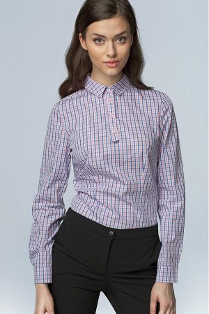 Nife Рубашка NIFE K46  нужный цвет пишем в примечании к заказу (голубой;белый;розовый;коричневый;тёмно-синий)  60% хлопок, 40% полиэстер