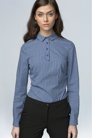 Nife Рубашка NIFE K46  нужный цвет пишем в примечании к заказу (голубой;белый;розовый;коричневый;тёмно-синий)  60% хлопок, 40% полиэстер