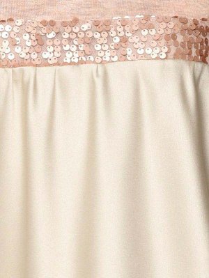 1r Блузка, розовая Linea Tesini Женственная блузка и слоистый образ. Потрясающая полочка с сатиновым нахлестом и сверкающей вышивкой блестками. Обрамляющий фигуру силуэт с окантованным круглым вырезом