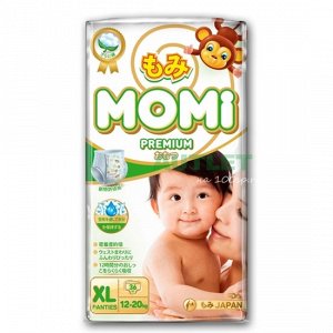 MOMI Premium  подгузники-трусики XL ( 12-20 кг), 36 шт.