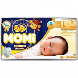 MOMI Premium Night подгузники-трусики L( 9-14 кг), 30 шт.