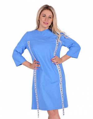 Женское платье П 733 (голубой)
