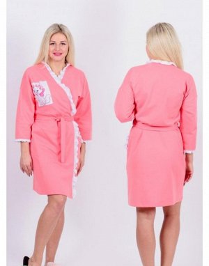 Женский халат Х91 (розовый)