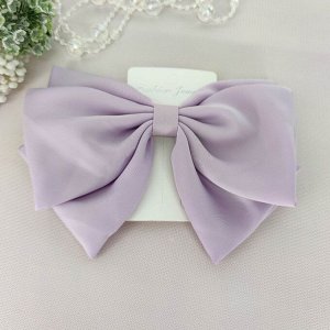 Бант-заколка автомат  Fashion Jewelry сиреневый16*12 см.