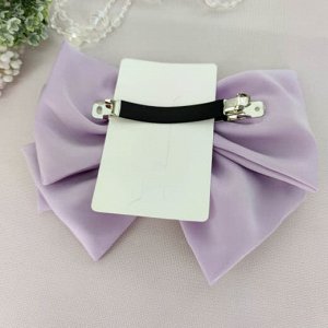 Бант-заколка автомат  Fashion Jewelry сиреневый16*12 см.