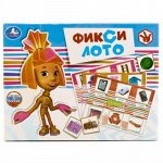 4690590125212--Лото бумаж. &quot;Умка&quot; Фиксики (48 карточек), кор.5x17x13 см