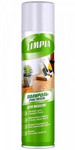 Полироль-очиститель LIMPIA для мебели с ароматом Весенней Свежести 300мл