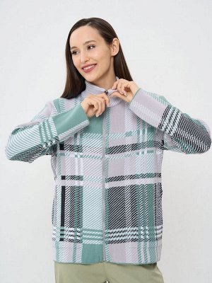 Кардиган женский 5242-1771   4400476/6100199/501/02  грозовое небо/туман/белый/антрацит