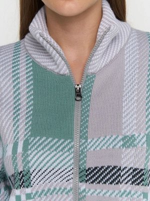 Кардиган женский 5242-1771   4400476/6100199/501/02  грозовое небо/туман/белый/антрацит