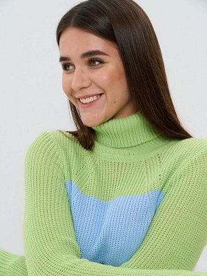 Платье женское BY192-20007   246/037/893/245/30418 лайм/ниагара/т.джинс/деним/голубой