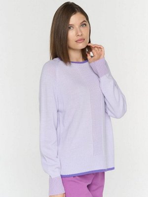 Джемпер женский 5242-41395   7100102/3661/3609 пыльная лаванда/ирис/лиловый