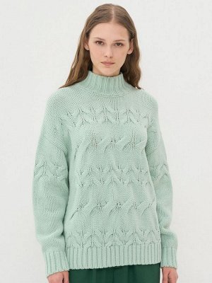 Свитер женский 7242-40277   4200667 малахит