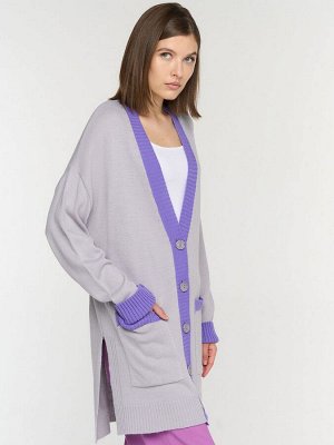 Кардиган женский 5232-1742   6100199/3661 туман/ирис