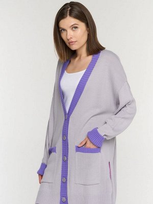 Кардиган женский 5232-1742   6100199/3661 туман/ирис