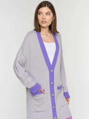 Кардиган женский 5232-1742   6100199/3661 туман/ирис