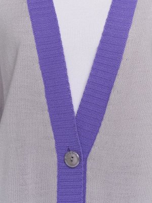 Кардиган женский 5232-1742   6100199/3661 туман/ирис