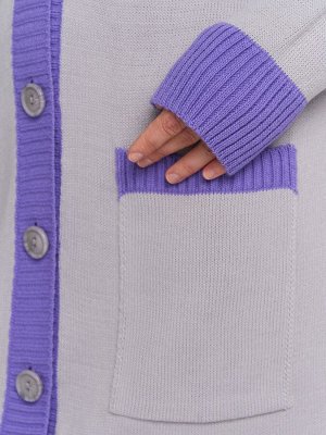 Кардиган женский 5232-1742   6100199/3661 туман/ирис