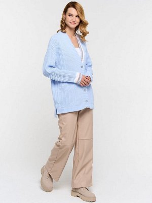 Кардиган женский 9232-91012   3100196/800204/501 голубой/какао/белый