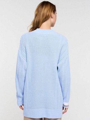 Кардиган женский 9232-91012   3100196/800204/501 голубой/какао/белый