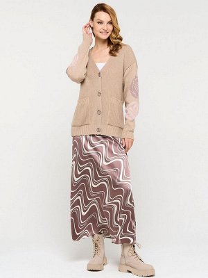 Кардиган женский 9232-91010   71/150/20838 латте/розовый жемчуг/пепел розы
