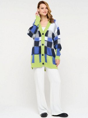 Кардиган женский 9232-91005   321/18-3945/8200048/003/293 жасминовый чай/звёздная пыль/т.джинс/серый меланж/белый