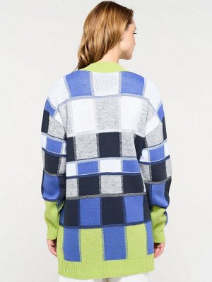 Кардиган женский 9232-91005   321/18-3945/8200048/003/293 жасминовый чай/звёздная пыль/т.джинс/серый меланж/белый