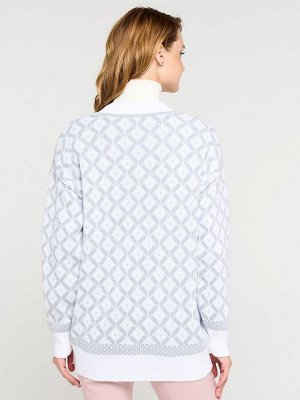 Кардиган женский 9232-91004   501/40 белый/ледяной