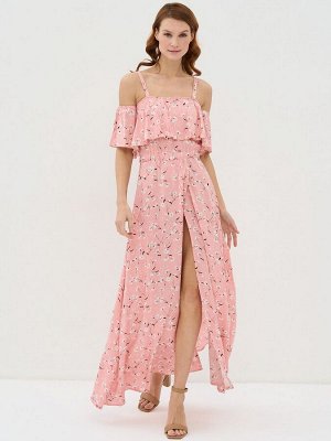 Платье женское 5231-3732   Ш94 розовый ромашки