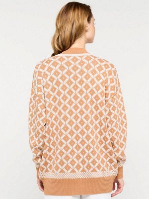 Кардиган женский 9232-91004   50437/60010 карамель/св.бежевый