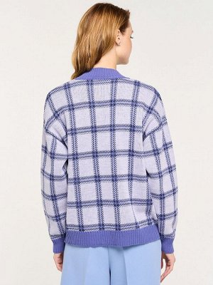 Кардиган женский 9232-91008   18-3945/30851/02 звёздная пыль/пыльная лаванда/антрацит