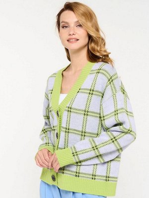 Кардиган женский 9232-91008   321/30851/02 жасминовый чай/пыльная лаванда/антрацит