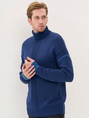 Свитер мужской 5232-12377   8400277/3600588 индиго/деним