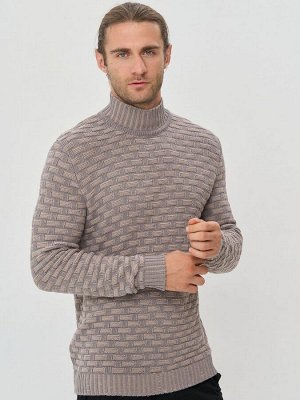 Джемпер мужской 7232-15042   6400173/800204 титаниум/какао