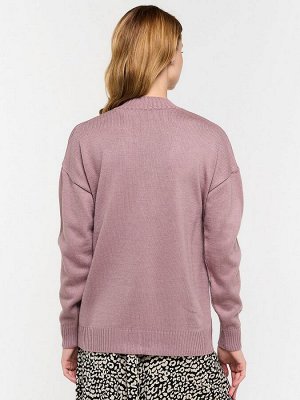 Кардиган женский 7222-14078   356/9500 пепел розы/чёрный