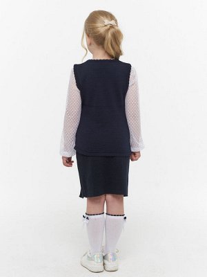 Жилет для девочек 5223-7066   1340 м.синий
