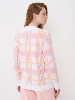 Кардиган женский 7232-14090   293/422/266 белый/золотой улей/ликёр