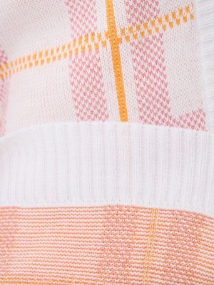 Кардиган женский 7232-14090   293/422/266 белый/золотой улей/ликёр
