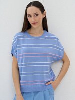 Джемпер женский 9241-94076   392665/10344/392664/001 королевский голубой/розовый/хрустальный голубой/белый