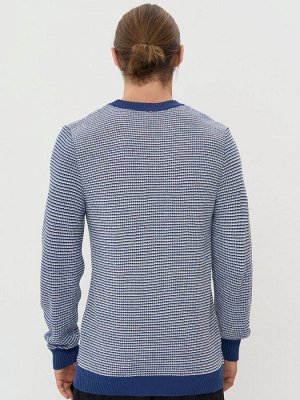 Джемпер мужской 5232-12345   30822/9202 индиго/лунный камень
