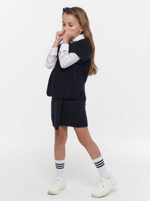 Юбка для девочек 183-7118   4027 т.синий