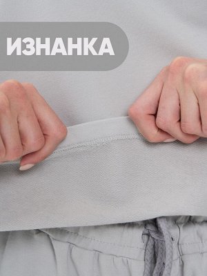 Толстовка женская 7222-30015/3   ДФ106/К106 пепел/пепел