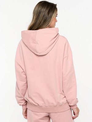 Толстовка (Худи) женская 7222-30056/6   ДФ116/К116 пудра/пудра