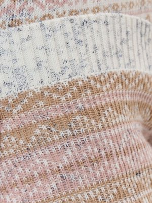 Платье женское 9232-92004   12913/71/150 вечерний иней/латте/розовый жемчуг