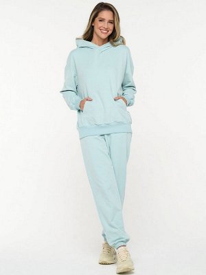 Толстовка (Худи) женская 7222-30056/4   ДФ109/К109 пыльная мята/пыльная мята