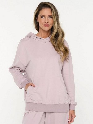 Толстовка (Худи) женская 7222-30056/2   ДФ107/К107 туман/туман