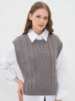 Жилет женский BY222-14055   6400173 титаниум